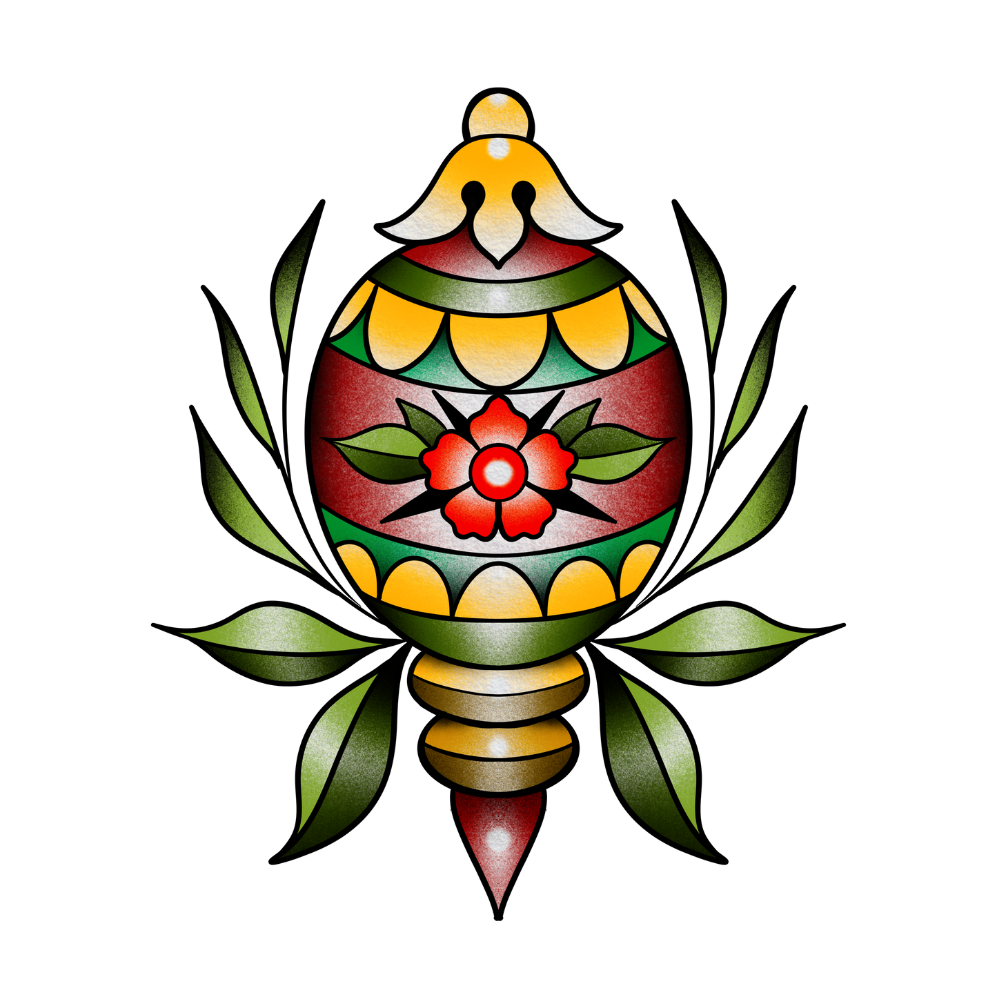 Floral Bauble Ornament — (December Special)