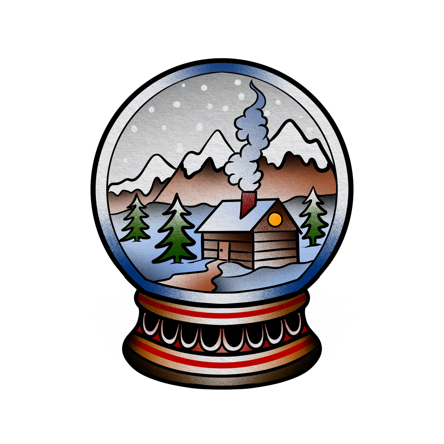 Cabin Snow Globe — (December Special)