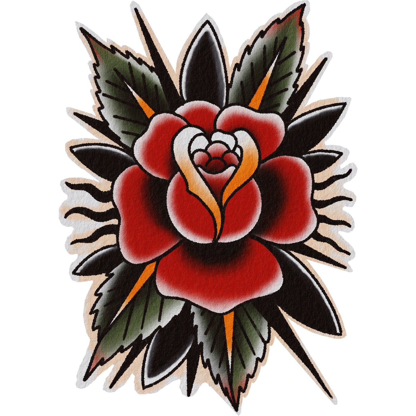 Emberthorn Rose — American Traditional