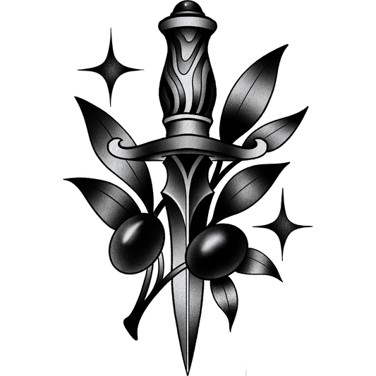 Olive Dagger — Black & Gray (One-of-One)