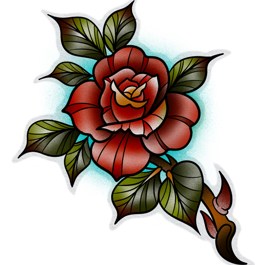 Blood Ember Rose — American Neo- Traditional