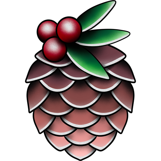 WC-03 Winter Pinecone & Berries (December Special)