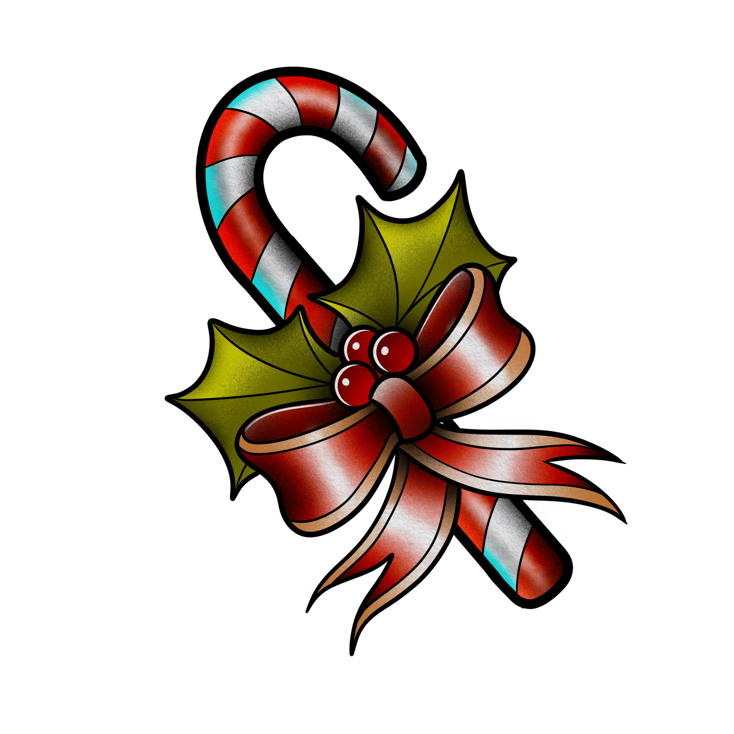 Candy Cane & Bow (December Special)