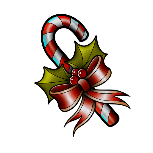 Candy Cane & Bow (December Special)