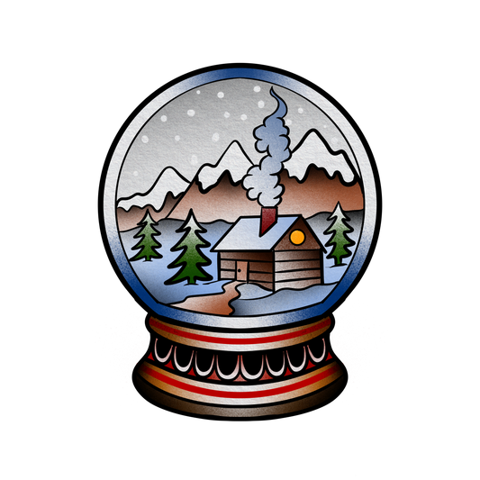 Cabin Snow Globe — (December Special)