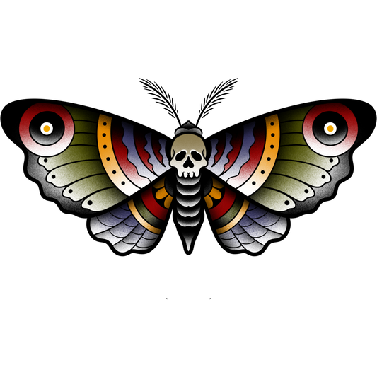 Death’s Head-Moth — American Traditional
